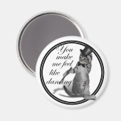 Ik voel me Dansend. Tik danskat Magneet (Voorkant / Achterkant)