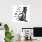 Ik voel me Dansend. Tik danskat Poster (Thuiskantoor)