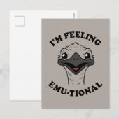 Ik voel me Emu-Tional Briefkaart (Voorkant / Achterkant)