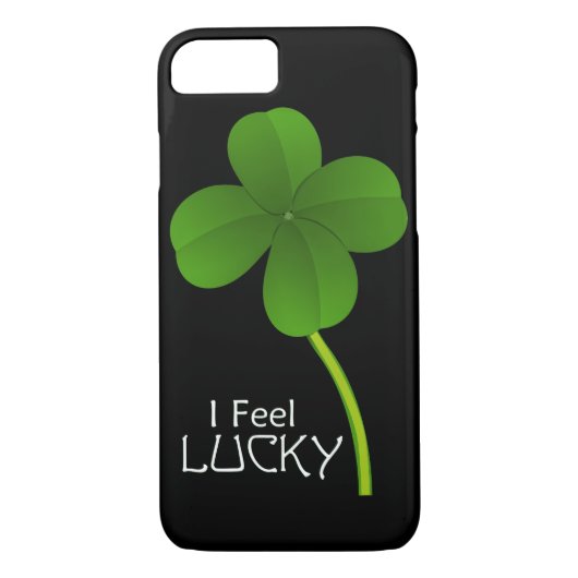 Ik voel me gelukkig met Four Leaf Clover Case-Mate iPhone Case (Achterkant)