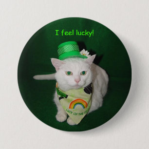 Ik voel me gelukkig! ronde button 7,6 cm