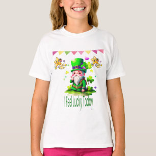 Ik voel me gelukkig vandaag - St. Patrick's Day Lu T-shirt