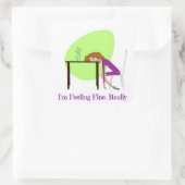 Ik voel me goed Sticker voor fibromyalgie (Tas)