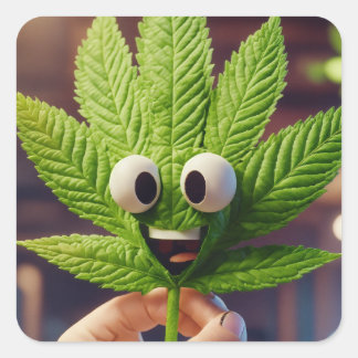 "Ik voel me groen: laat me alleen"? Vierkante Sticker