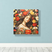 Ik voel me hoopvol. canvas afdruk (Insitu (Houten vloer))