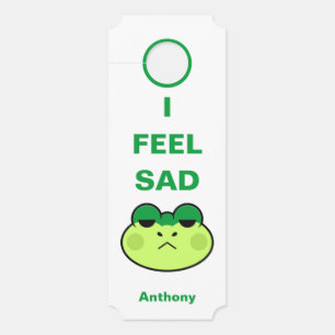 Ik voel me Sad Happy Feelings Name Typografie