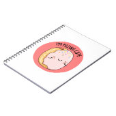 Ik voel me schattig, grappige jelly donut grap notitieboek (Linkerzijde)