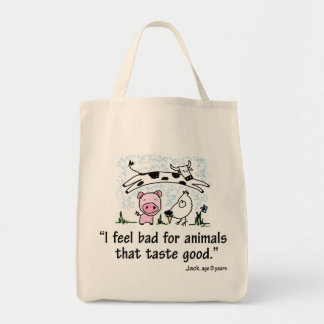 Ik voel me slecht voor goede dieren. tote bag