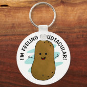 Ik Voel Me Spudtaculair Aardappel Sleutelhanger (Voorkant)
