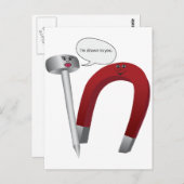 Ik voel me tot je aangetrokken. briefkaart (Voorkant / Achterkant)