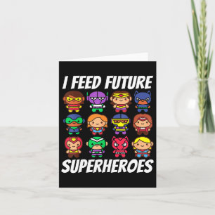Ik voer toekomstige superhelden school lunch Lady  Kaart