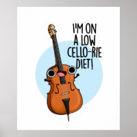 Ik Volg Een Lage Cello-rie Dieet Grappige Cello-sp