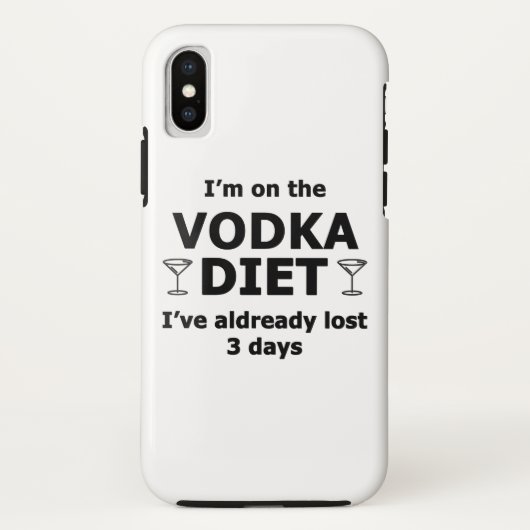 Ik Volg Het Vodka Dieet Case-Mate iPhone Case (Achterkant)