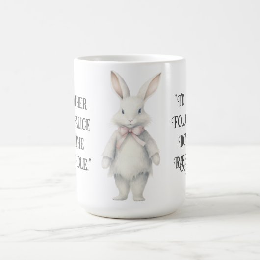 Ik volg liever Alice Wonderland Magische Mok (Midden)