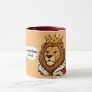 Ik Volg Niet, Ik Leid   Motiverende Koffie  Mok