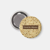 Ik vond de Afikomen matzo Passover Magneet (Voorkant / Achterkant)