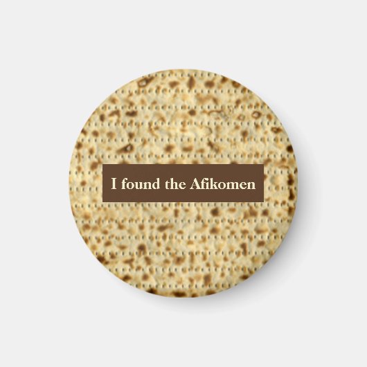 Ik vond de Afikomen matzo Passover Magneet (Voorkant)