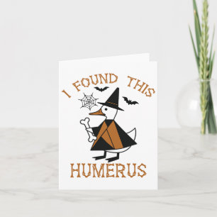 Ik vond deze grappige eend grappige Halloween heks Kaart