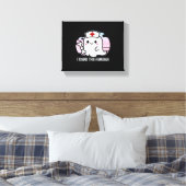 Ik vond deze grappige Halloween Nurse Ghost B Canvas Afdruk (Insitu (Slaapkamer))