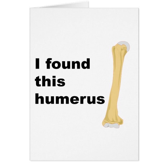Ik vond deze Humerus (Voorkant)