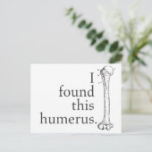 Ik vond deze Humerus Briefkaart (Staand voorkant)