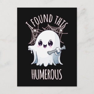 Ik vond deze humerus grappige Halloween-geest Briefkaart