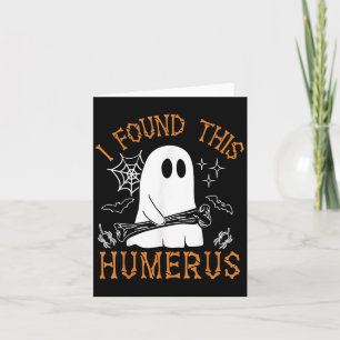 Ik vond deze humerus grappige Halloween spook skel Kaart