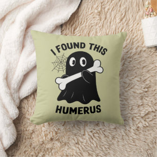 Ik vond deze humerus Halloween geest Kussen