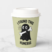 Ik vond deze Humerus Halloween Ghost Papieren Bekers (Voorkant)