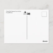 Ik vond deze Humerus hond met bot Funny Briefkaart (Achterkant)