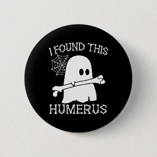 Ik vond deze humerus woordgrap humoristisch Hallow Ronde Button 5,7 Cm