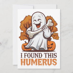 Ik vond dit grappige shirt voor een Halloweenfeest Feestdagenkaart
