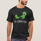 Ik vond dit vibrerende Funny Alien en Cat T-shirt (Voorkant)