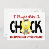 Ik vond een hersenoperatie Survivor. Briefkaart (Voorkant / Achterkant)