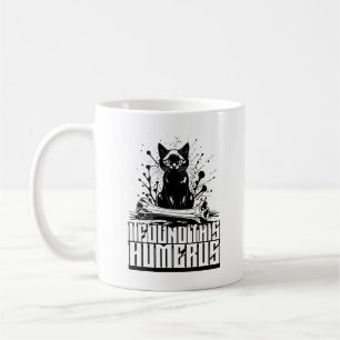 Ik vond een humerus zwarte kat met menselijk bot koffiemok