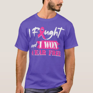 Ik vond en ik wilde vier jaar gratis borstkanker t-shirt