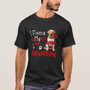 Ik vond mijn Valentijn Labrador Retriever Flower C T-shirt