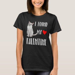 Ik vond mijn Valentijnsdag Tonkinese kat T-shirt