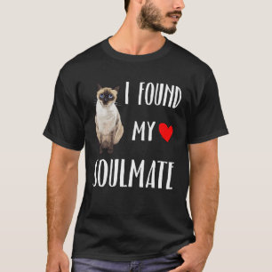 Ik vond mijn zielsverwant Siamese kat beste vriend T-shirt