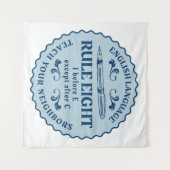 Ik voor E behalve na C Rule Funny Wandkleed (Voorkant (horizontaal))