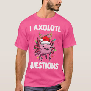 Ik vraag Axolotl Dierenvriend Christmas Salaman T-shirt