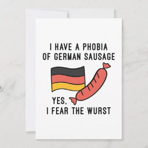 Ik vrees de woest bedankkaart