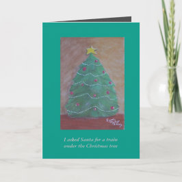 Ik vroeg de kerstman om een Kaart met kerst