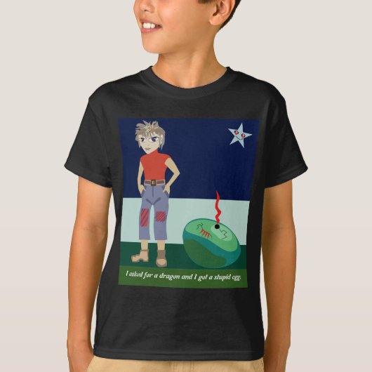 Ik vroeg om een draak t-shirt (Voorkant)