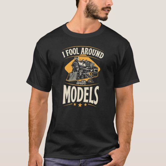 Ik vul rond met modellen modeltreinverzamelaar t-shirt (Voorkant)