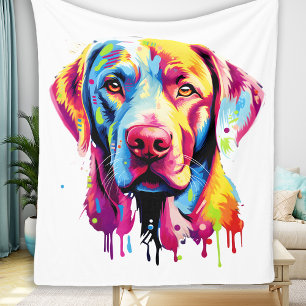 Ik waardeer de kleine dingen - zwarte labrador fleece deken