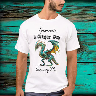Ik waardeer een Dragon Day Funny Holiday Shirt