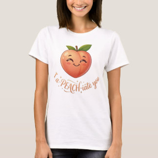 Ik waardeer je perzik t-shirt