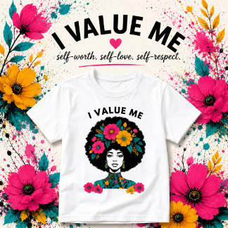 Ik waardeer mezelf Bevestiging T-shirt | Grafisch 