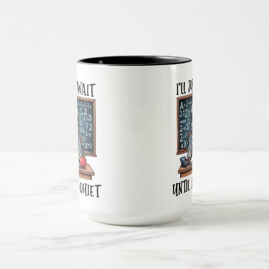 Ik wacht gewoon tot het stil leraar Halloween is Mok (Midden)